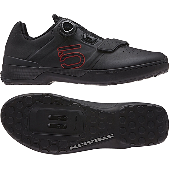 Kestrel Pro BOA Clipless MTB Shoes (Core Black/Red/Grey Six)